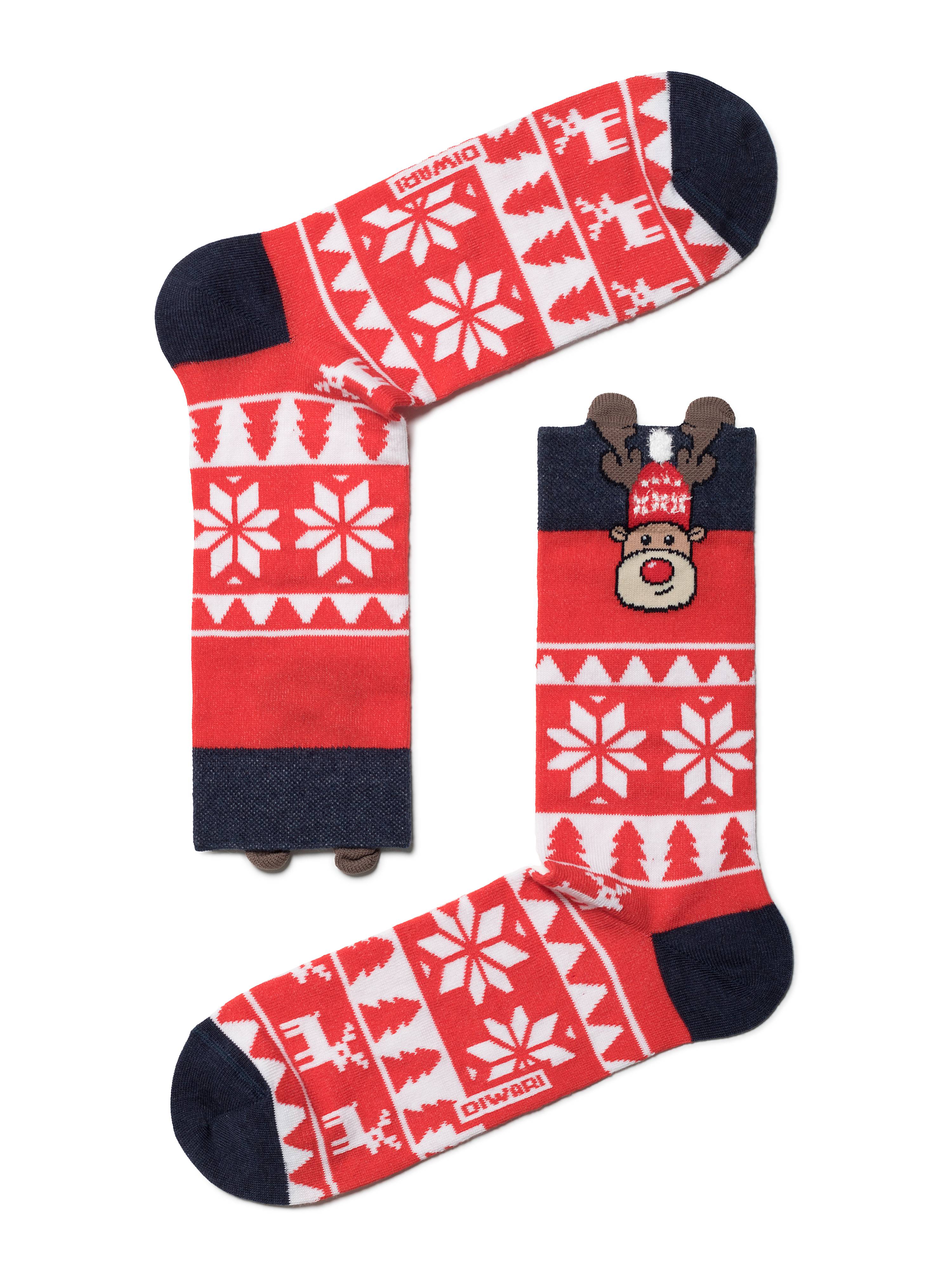 Men's Christmas socks ''Rudolf" with ornaments – Socks-Tights.com